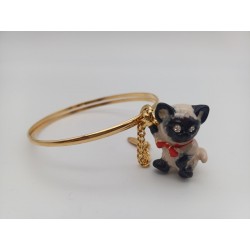 Bracciale Charms Gatto Siamese