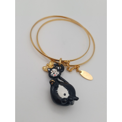 Bracciale Charms Gatto Nero